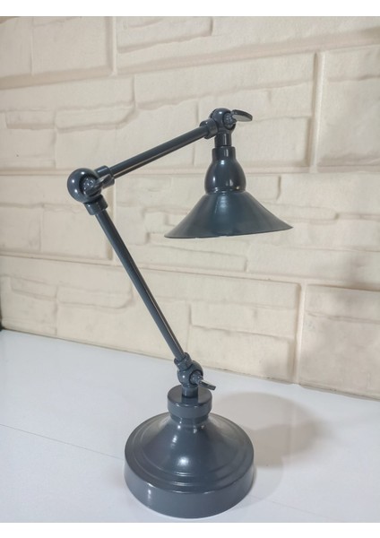 Metal Masa Lambası Antresit(Koyu Gri)
