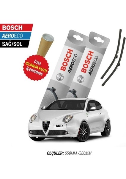 Alfa Romeo Mito 2010 Silecek Takımı Bosch Aeroeco