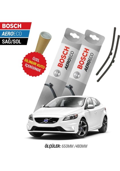 Volvo V40 2017 Silecek Takımı Bosch Aeroeco