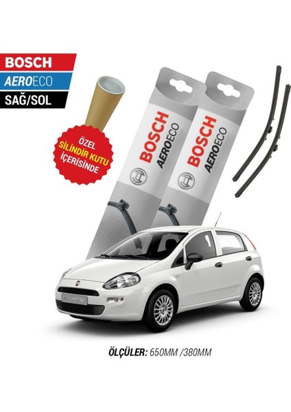 Fiat Punto 2008 Silecek Takımı Bosch Aeroeco