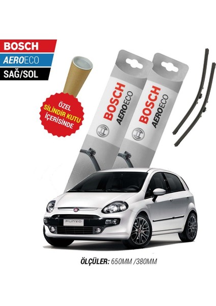 Fiat Punto Evo 2014 Silecek Takımı Bosch Aeroeco