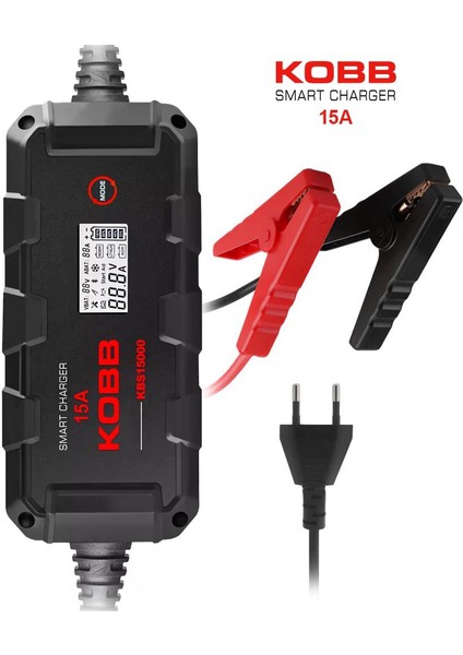 KBS15000 6V/12V/24V 300A Akıllı Dijital Akü Şarj ve Akü Bakım/desülfatör