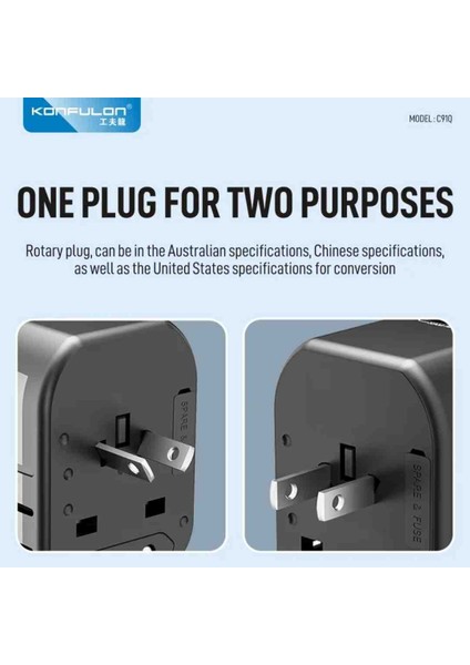 Trend Evrensel Adaptör Uyumlu Abd/ab/ingiltere/au Fiş Desteği Qc & Pd 20W Sayahat Için Hızlı Şarj modelleri