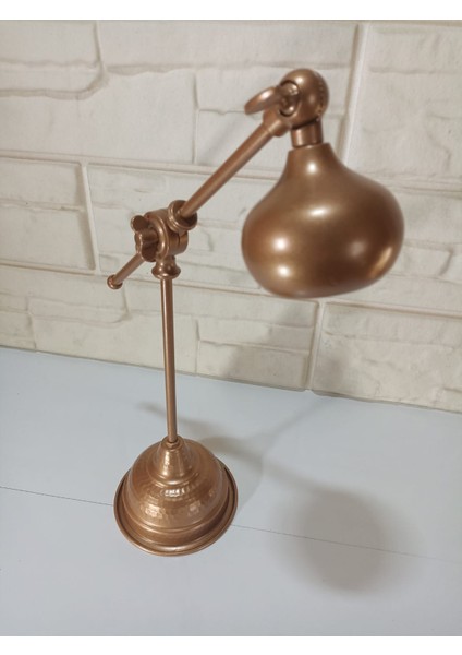 Metal Masa Lambası Bakır Rengi