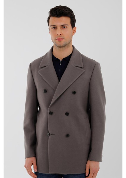 Vizon Gemici Yaka Altı Düğme Kaban