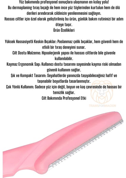 Kaş Şekillendirici Kaş Dermaplaner Yüz Usturası 3 Adet