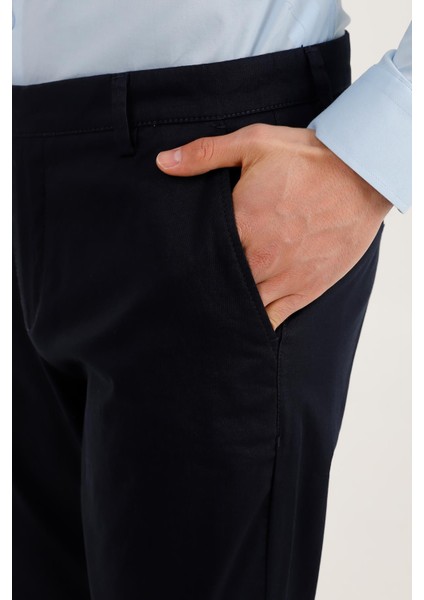 Lacivert Slim Fit Chino Pantolon modelleri