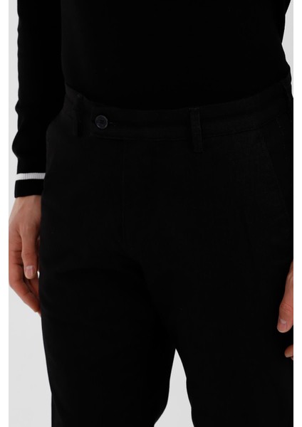 Siyah Slim Fit Chino Pantolon modelleri