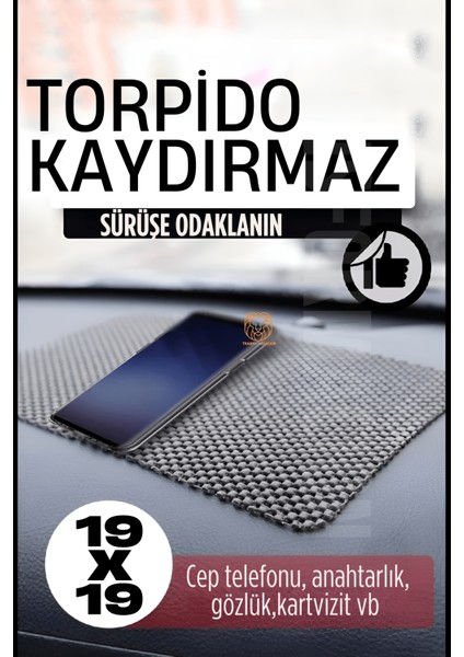 Araç Torpido Üzerine Kaydırmaz Ped