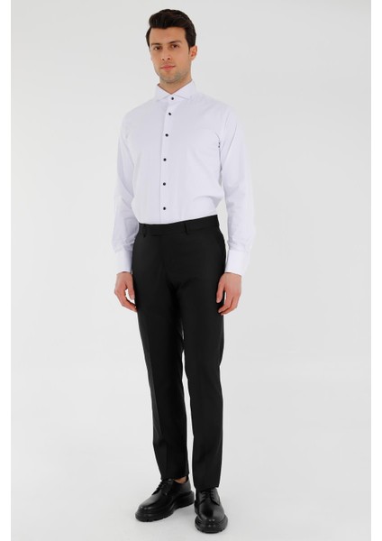 Siyah Comfort Fit,klasik Pantolon