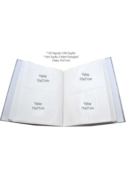 15 x 21 cm 200 Fotoğraf Kapasiteli Ciltbezli Lüks Fotoğraf Albümü Mavi modelleri