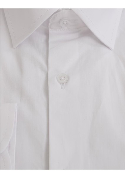 Beyaz Slim Fit Uzun Kol Gömlek modelleri