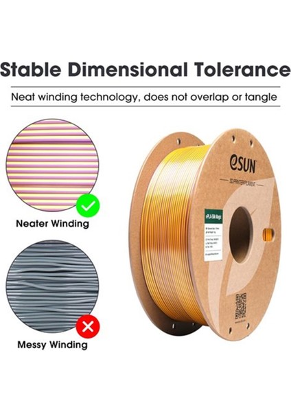 Epla-Silk Magic Filament Mor-Altın 1.75MM 1 kg