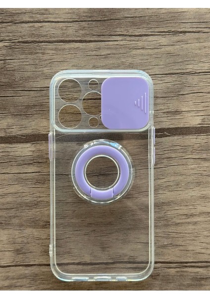 iPhone 13 Pro Şeffaf Ve Mor Detaylı Silikon Kılıf fırsatları