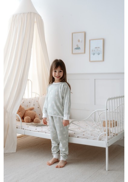 Bebek Çocuk Pijama Takımı 1.0 Tog, Modal & Pamuk - Papatyalar