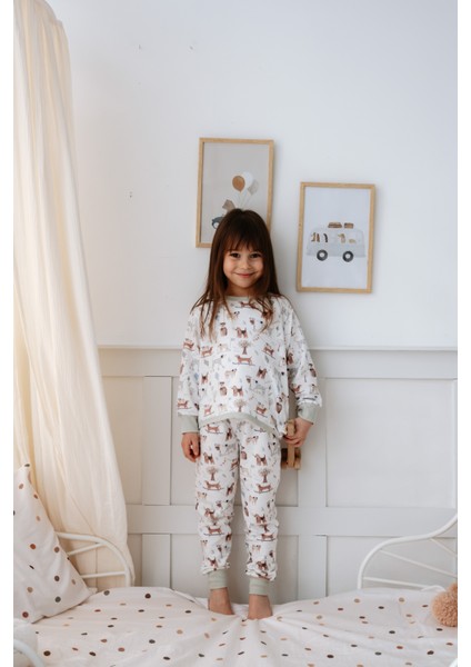 Bebek Çocuk Pijama Takımı 1.0 Tog, Modal & Pamuk - Köpekler