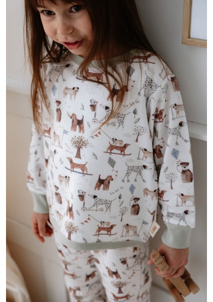 Bebek Çocuk Pijama Takımı 1.0 Tog, Modal & Pamuk - Köpekler
