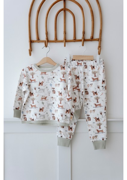 Bebek Çocuk Pijama Takımı 1.0 Tog, Modal & Pamuk - Köpekler
