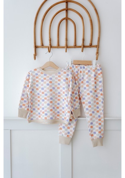 Bebek Çocuk Pijama Takımı 1.0 Tog, Modal & Pamuk - Pastel Damalı