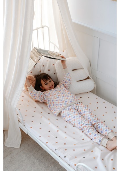 Bebek Çocuk Pijama Takımı 1.0 Tog, Modal & Pamuk - Pastel Damalı