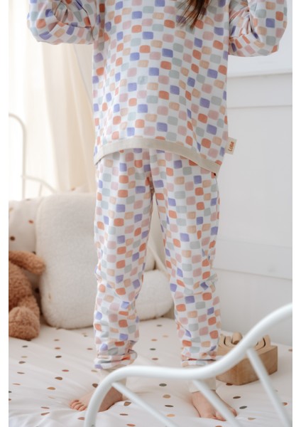 Bebek Çocuk Pijama Takımı 1.0 Tog, Modal & Pamuk - Pastel Damalı modelleri