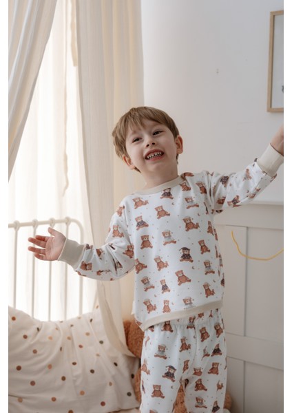Bebek Çocuk Pijama Takımı 1.0 Tog, Modal & Pamuk - Teddy