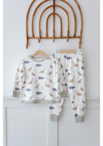 Bebek Çocuk Pijama Takımı 1.0 Tog, Modal & Pamuk - Dinozorlar