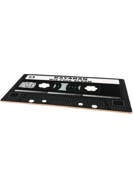 Kayahan Mix Full Albüm Yazılı Teyp Kaset Tasarımlı Ahşap Mdf Duvar Süsü