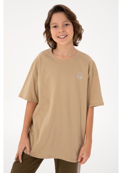 Erkek Çocuk Kum Tişört Basic 50295503-VR085