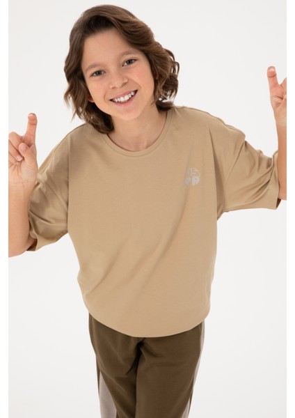 Erkek Çocuk Kum Tişört Basic 50295503-VR085 fiyatları