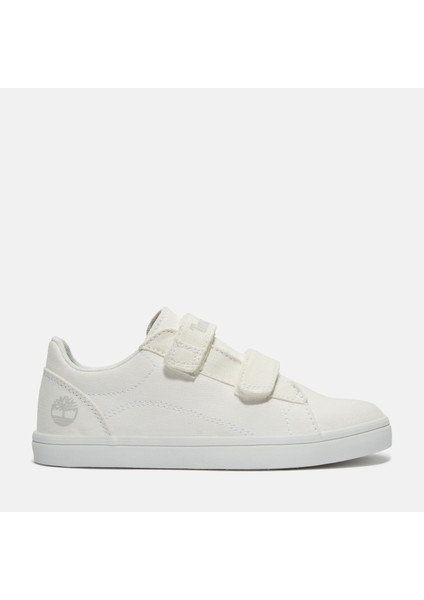 Stone Low Hook & Loop Sneaker Çocuk Beyaz Spor Ayakkabı TB0A6C1JETW1