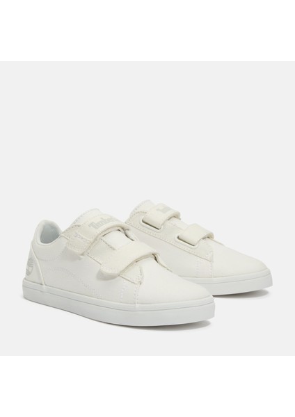 Stone Low Hook & Loop Sneaker Çocuk Beyaz Spor Ayakkabı TB0A6C1JETW1