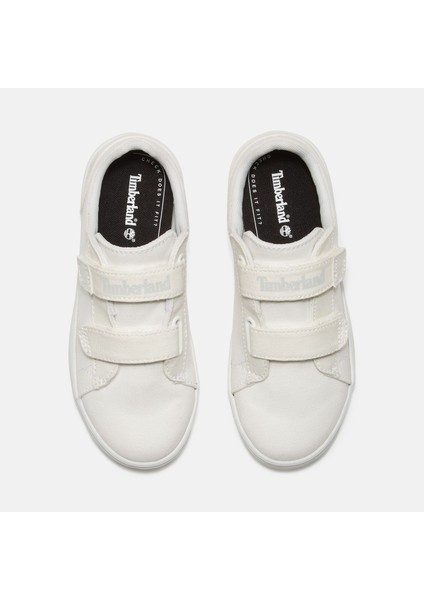 Stone Low Hook & Loop Sneaker Çocuk Beyaz Spor Ayakkabı TB0A6C1JETW1