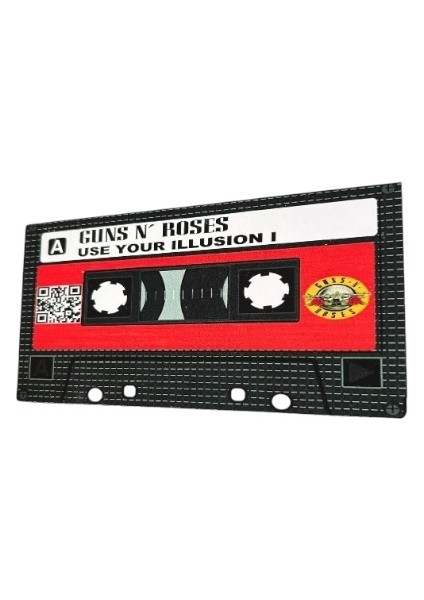 Guns N Roses Use Your Illusıon Yazılı Teyp Kaset Tasarımlı Ahşap Mdf Duvar Süsü fırsatları