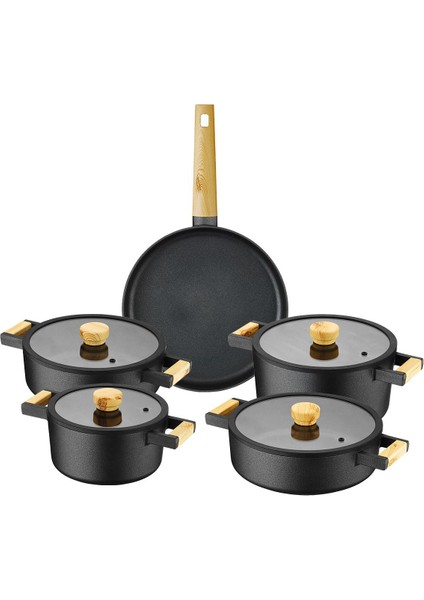 Matilda Alüminyum Döküm 9 Parça Tencere Seti fiyatları