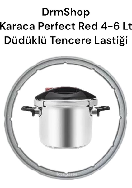 Karaca Perfect Red Düdüklü Tencere Seti 4-6lt Uyumlu Düdüklü Tencere Lastiği A++ Kalite