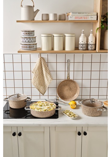 Biogranit Nare 7 Parça Tencere Seti Wood fiyatları