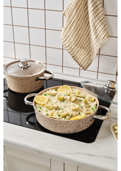 Biogranit Nare 7 Parça Tencere Seti Wood modelleri