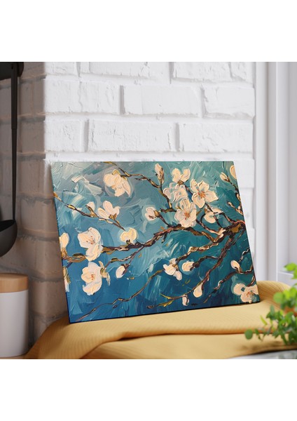 Dokulu Tablo Mutfak Dekoru Cam Kesme Tahtası - Şık Tasarım, Kaymaz Yüzey, Çizilmez Temperli Cam fiyatları