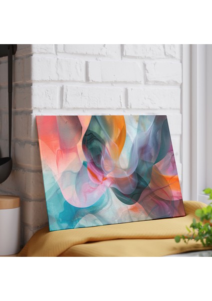 Soyut Sanat Doku Tasarımı Temperli Cam Kesme Tahtası - Şık ve Dayanıklı Kaymaz fiyatları