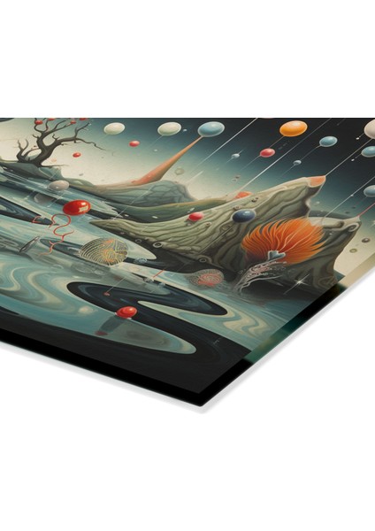 Sakin Peyzaj Temperli Cam Kesme Tahtası - Şık Tasarım, Kaymaz Yüzey, Çizilmez - fiyatları