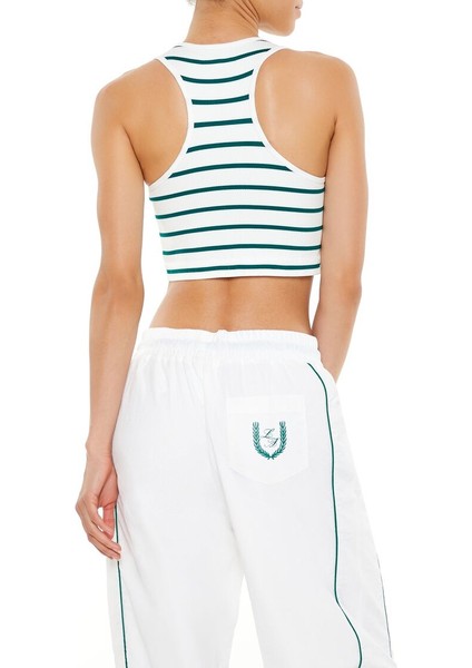 Active Dikişsiz Çizgili Atlet