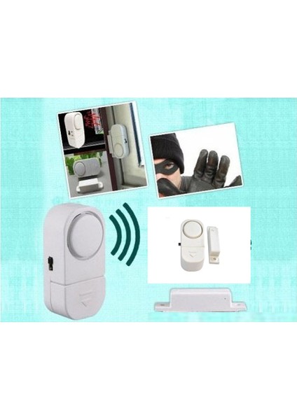 Pilli Kapı Pencere Mini Alarm Yüksek Sesli Hırsız Savar Alarm
