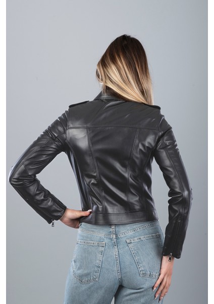 Mamba Kadın Deri Ceket - Siyah, L-40 modelleri