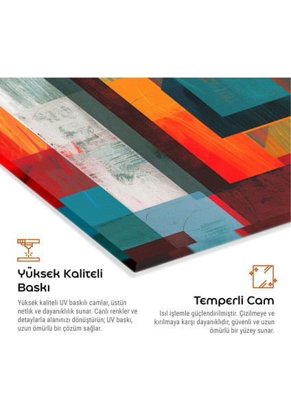 Modern Temperli Cam Kesme Tahtası - Şık Tasarım, Kaymaz Yüzey, Çizilmez - Kolay Temizlenebilir fırsatları