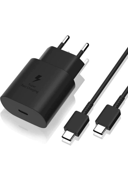 Samsung Tüm Modellere Uyumlu Hızlı 25W Usb-C To Type-C Şarj Aleti