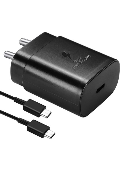 Samsung Tüm Modellere Uyumlu Hızlı 25W Usb-C To Type-C Şarj Aleti