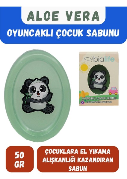 Aloe Vera Özlü El Yapımı Oyuncaklı Çocuk Sabunu