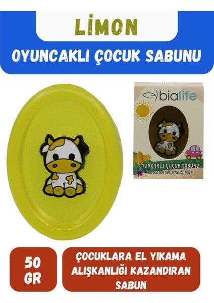 Limon Özlü El Yapımı Oyuncaklı Çocuk Sabunu