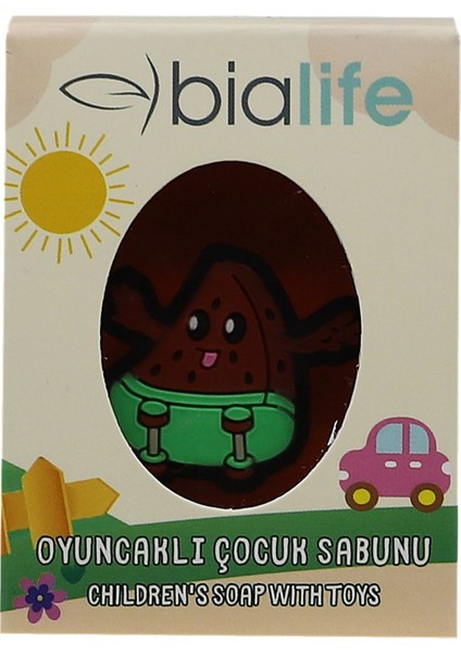 Çilek Özlü El Yapımı Oyuncaklı Çocuk Sabunu modelleri